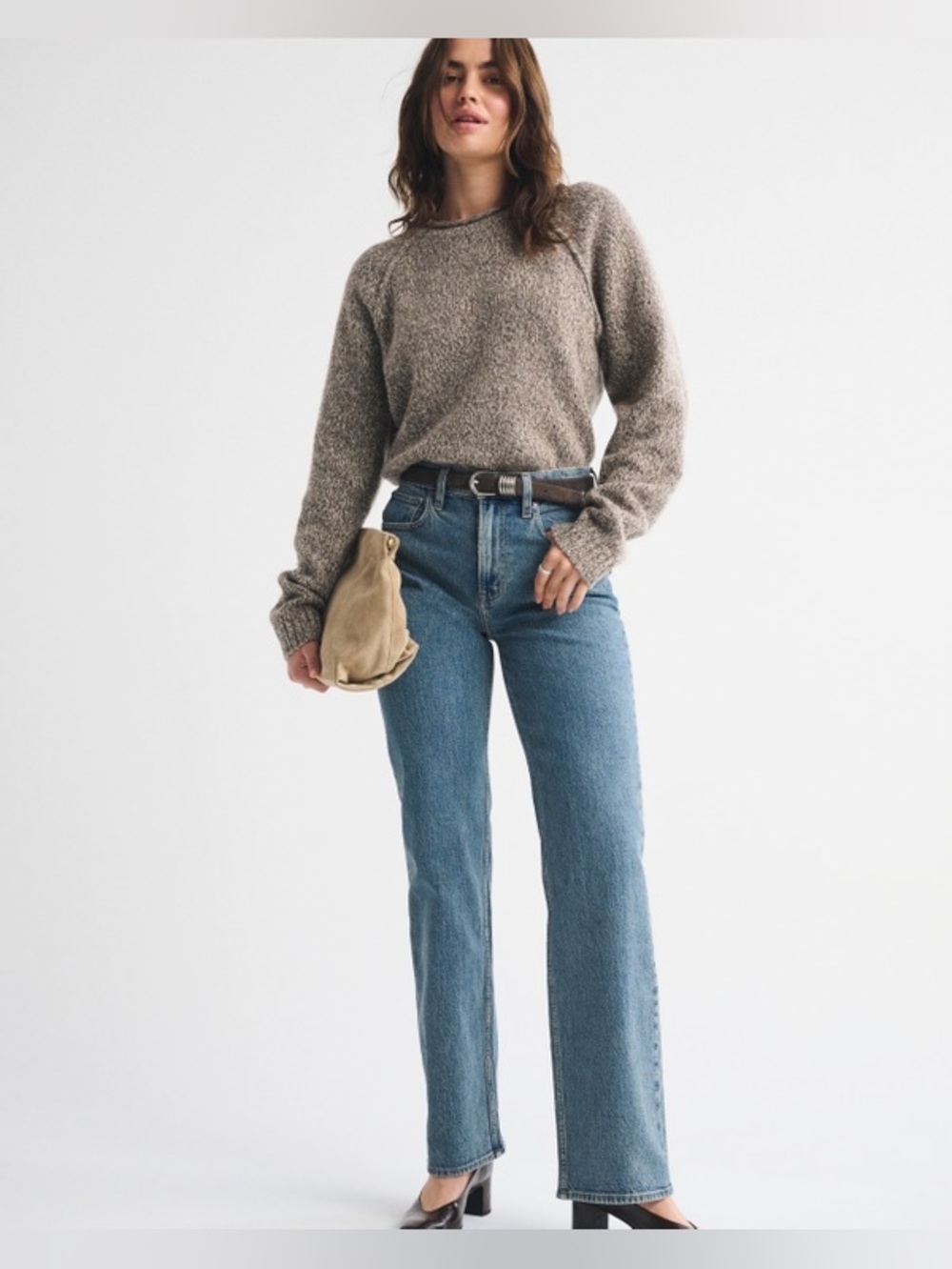 Abercrombie & Fitch The 90s Relaxed High Rise Jean Size 35 / 20 Regular New